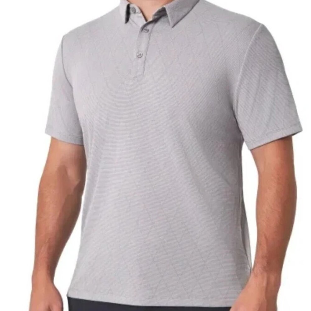 Modern Ambition Men's Size XXL Gray Stretch Moisturewicking Golf Polo Shirt NWT
